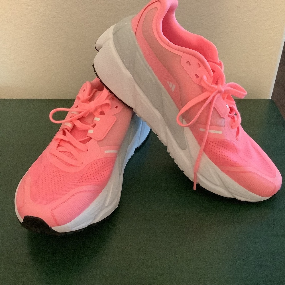 ADIDAS ADISTAR CS WOMEN'S SHOES GV9539 - BEAM PINK / WHITE / GREEN - SIZE 10